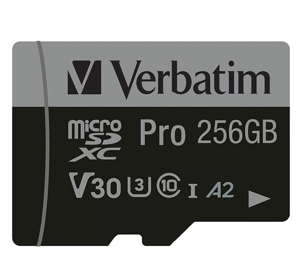 Karta pamięci Verbatim Pro 128 GB microSDXC U3 V30 A2 do 100 MB/s adapter