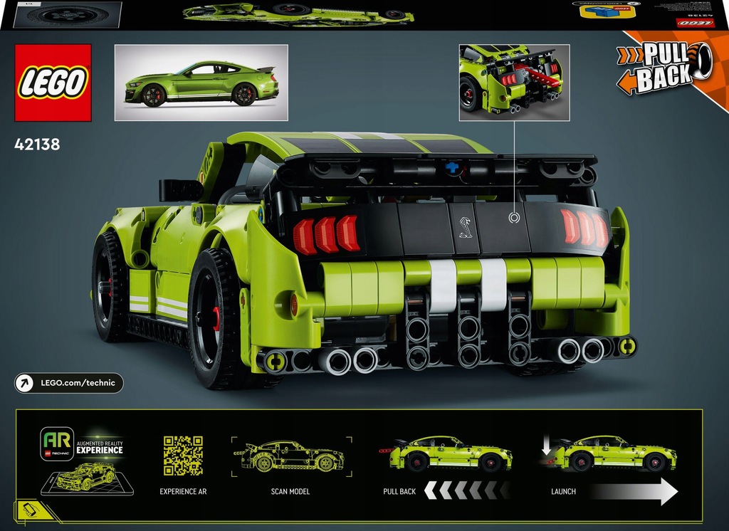 Купить LEGO TECHNIC Ford Mustang Shelby GT500 42138: отзывы, фото, характеристики в интерне-магазине Aredi.ru