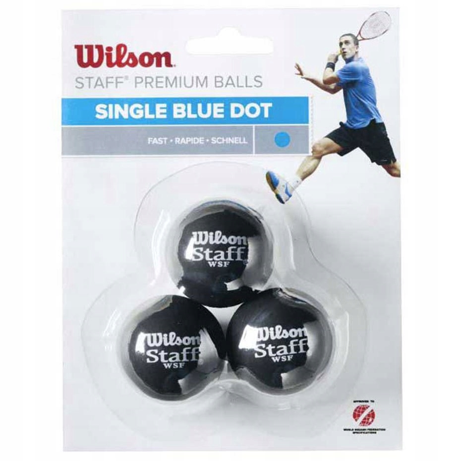 Piłki do squasha Wilson Staff Single Blue Dot czar