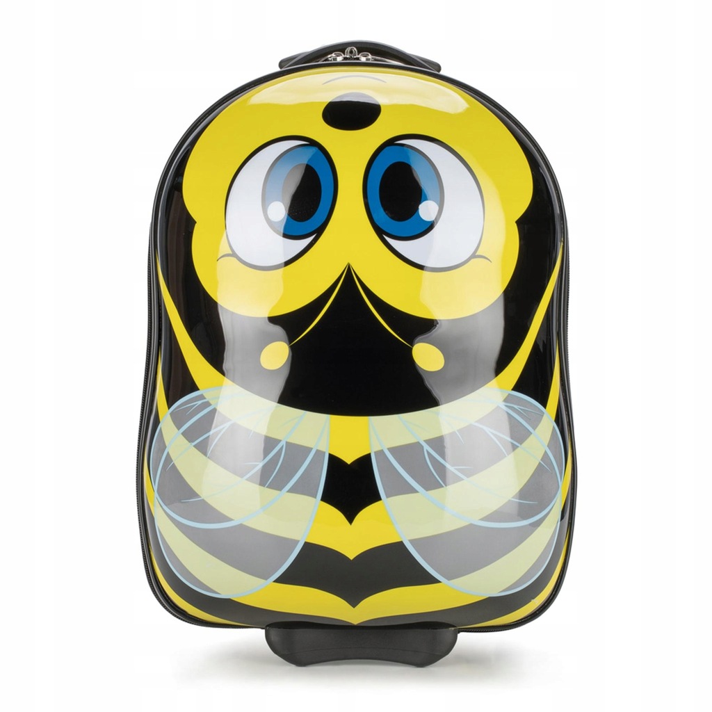 WITTCHEN walizka dziecięca z ABS-u czarno - żółta