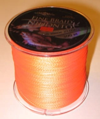 Plecionka fine braid pomarańczowa 0,08mm/300m