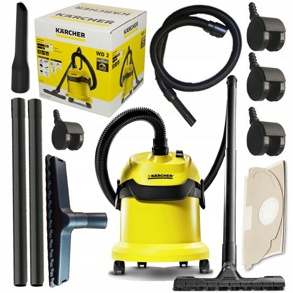 Odkurzacz Karcher WD2 1.629-761.0 12 L 1000 W - 10639792092