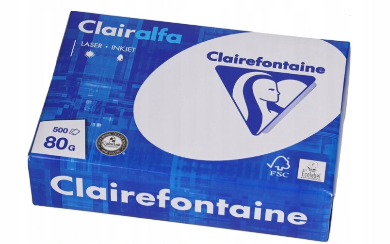 c7922 clairefontaine 80g 500szt a5 kartki papier