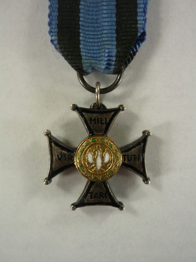 Krzyż Virtuti Militari - miniaturka - srebro - II RP - oryginał