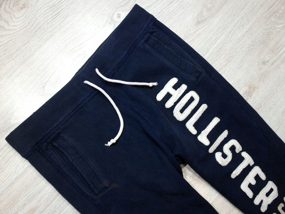 HOLLISTER _ PIĘKNE BAWEŁNIANE DRESY Z LOGO _ M/L