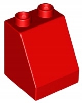 LEGO Duplo Dach Dachówka Czerwony 2x2x2