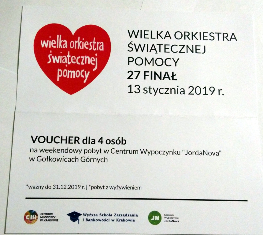 VOUCHER dla 4 osób - WEEKEND w ośrodku JordaNova