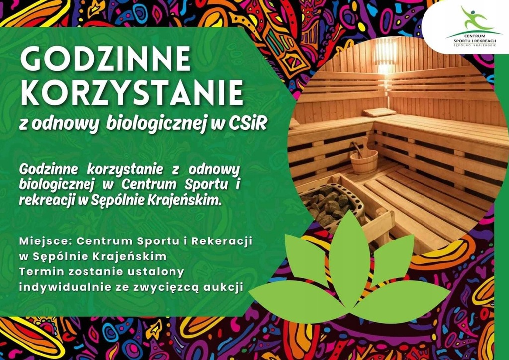 GODZINA ODNOWY BIOLOGICZNEJ w Centrum Sportu i Rekreacji - 15052147110