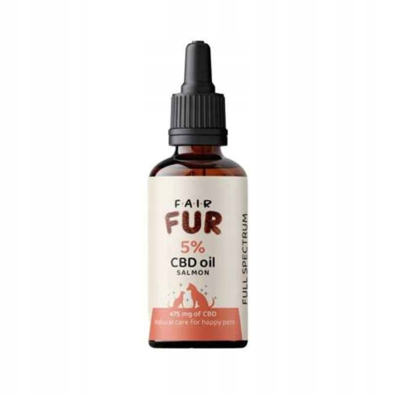 Olejek CBD dla psa Fair Fur 5% o smaku Łososia 10 ml