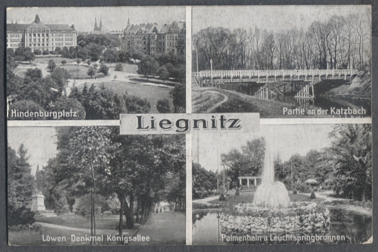 Legnica, 4 obrazki, ok.1918r.