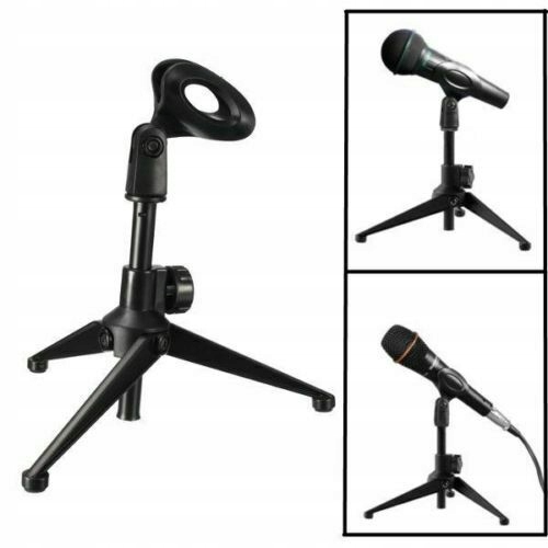 Adjustable Table Mic Microphone Clamp Holder Stand