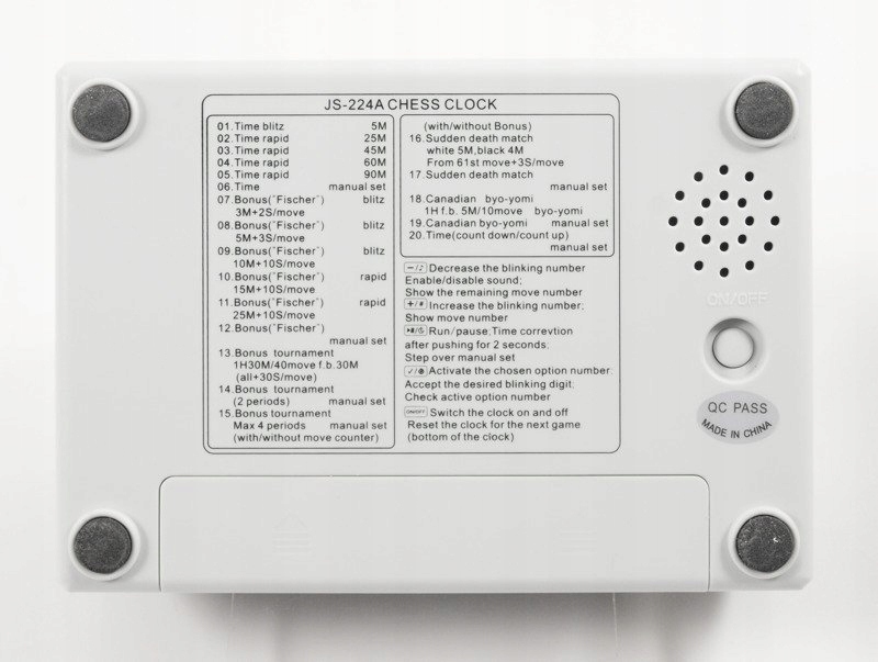 Купить Шахматные часы JS-224A: отзывы, фото, характеристики в интерне-магазине Aredi.ru