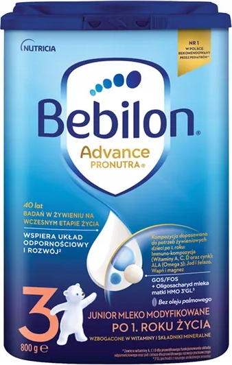 Bebilon Junior 3 Pronutra Advance 800 g 10.07.2022