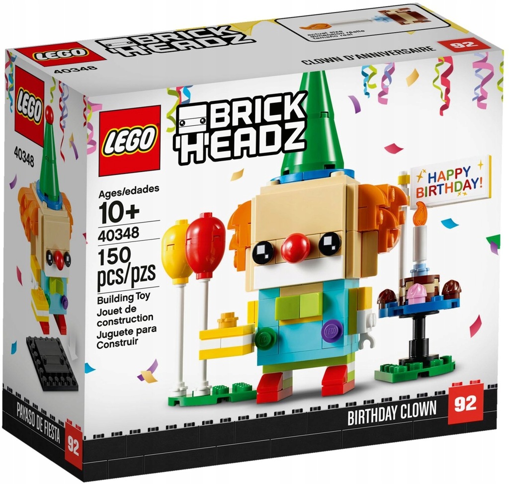 LEGO BrickHeadz 40348 Klaun urodzinowego przyjęcia