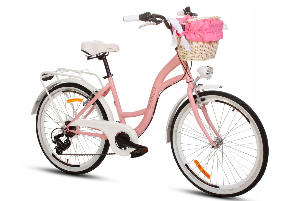 DAMSKI ROWER MIEJSKI 24 LEKKI DAMKA 6 SHIMANO KOSZ 8879149657