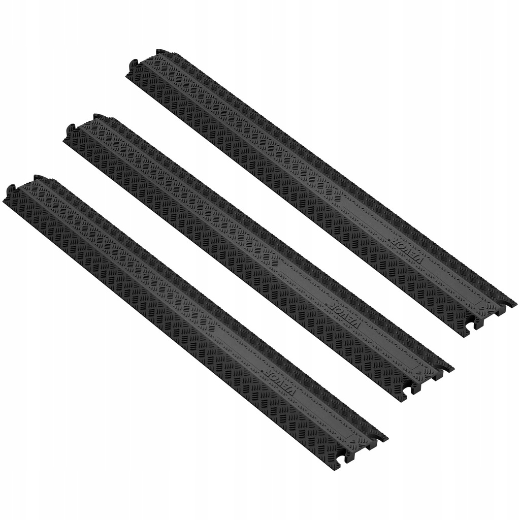 VEVOR 3 PCs Drop Over Cable Cover Ramp, 2,000 lbs/axle Load Capacity, Heavy