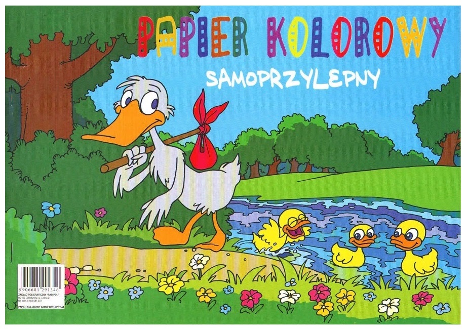 ZESZYT papierów samoprzylepnych 8 kol. A5