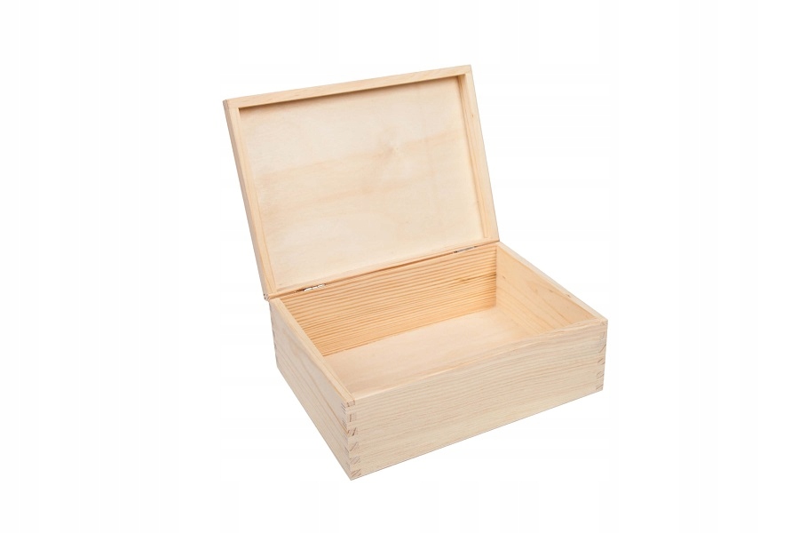 Pudełko drewniane prostokątne 22x16 cm decoupage