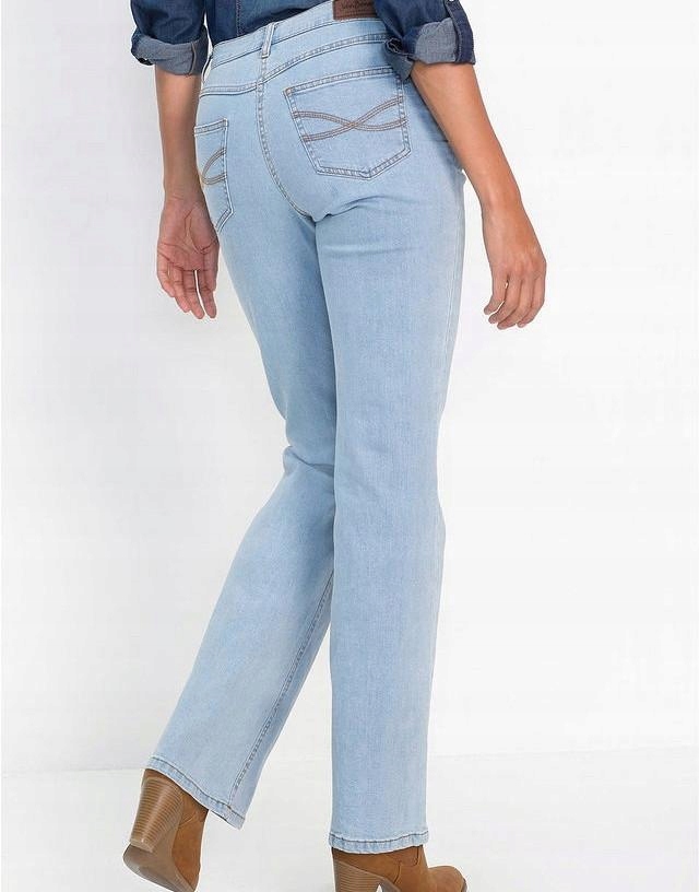 NF5B13 ELASTYCZNE JEANSOWE SPODNIE BOOTCUT__40