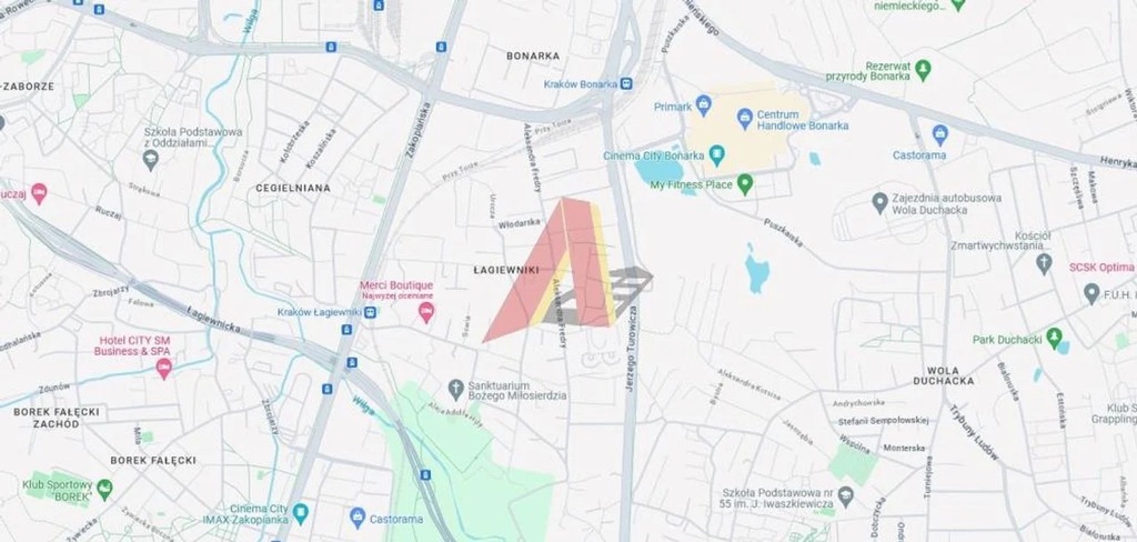 Działka, Kraków, Podgórze, 1050 m²