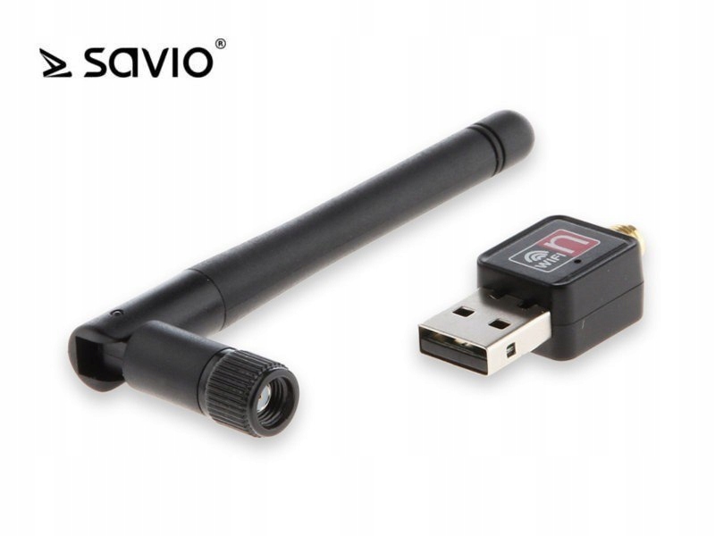 SAVIO CL-63 Karta Wifi 802.11/n USB 150Mbps z ante