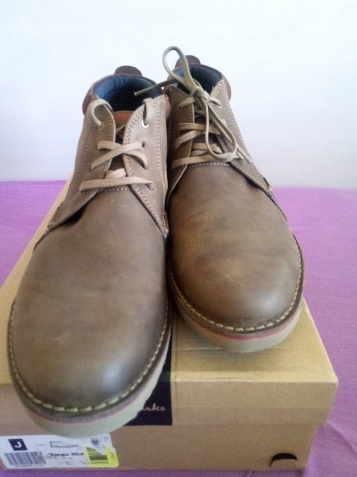 Skórzane buty zimowe CLARKS rozmiar 48