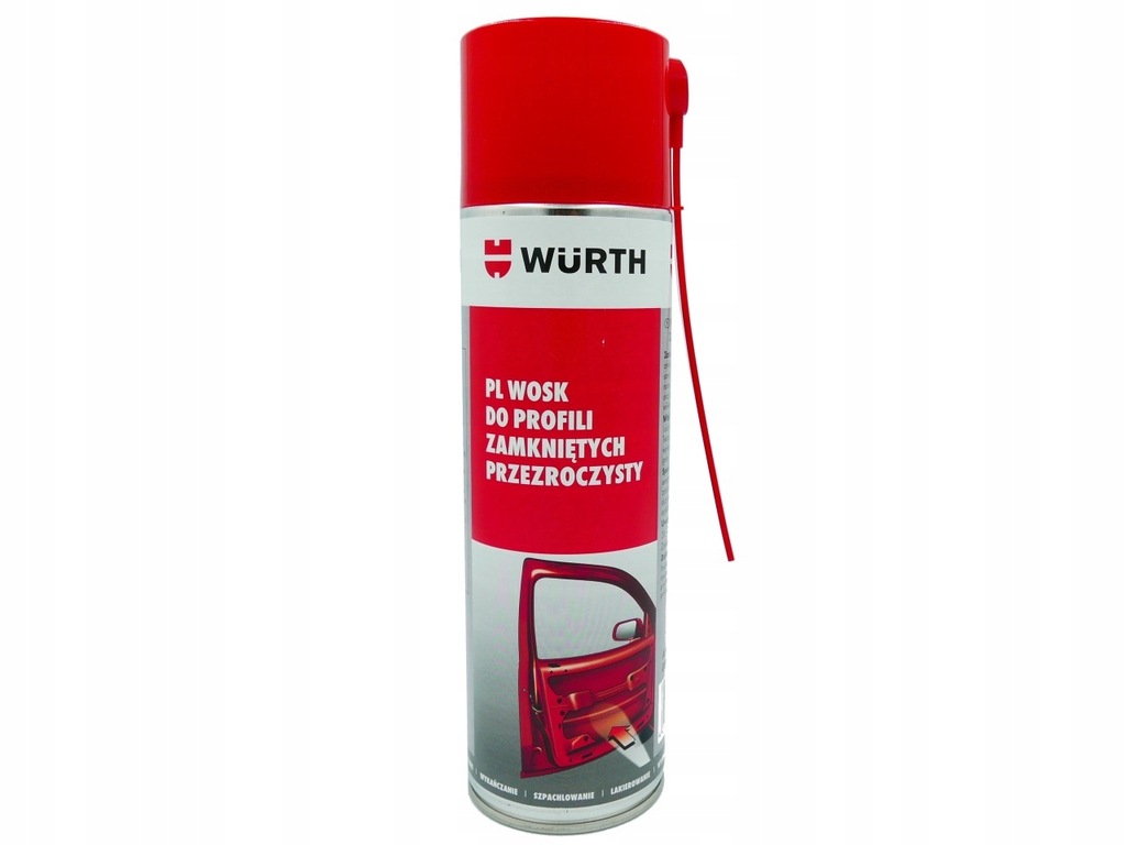 WOSK PROFILI ZAMKNIĘTYCH TRANSPARENT WURTH 500ml