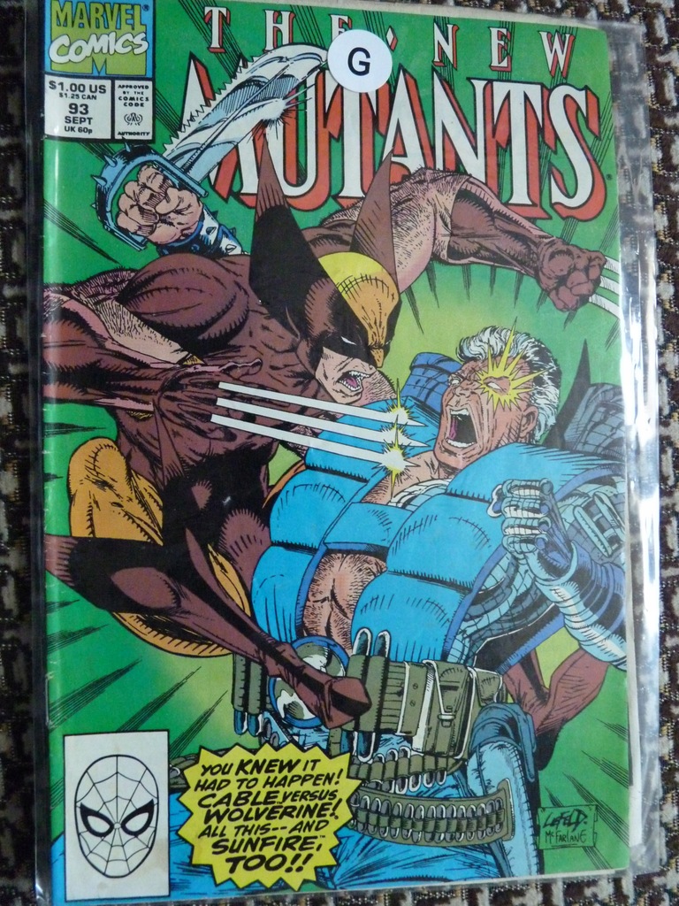 The New Mutants 93 Marvel X Men Cable Vs Wolverine Oficjalne Archiwum Allegro
