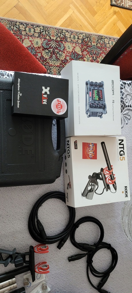 Rode NTG5, NT55p, Zoom F6, BTA-1, xive-u3c zestaw