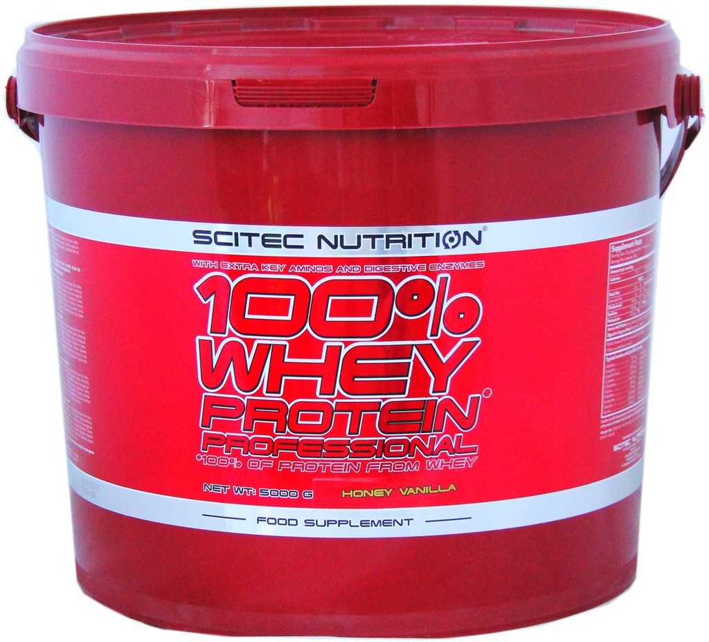 SCITEC 100% WHEY PROTEIN PROFESSIONAL 5kg BIAŁKO !