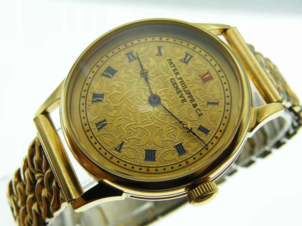 PATEK PHILIPPE PIĘKNA PASÓWKA ZŁOCONA 38MM