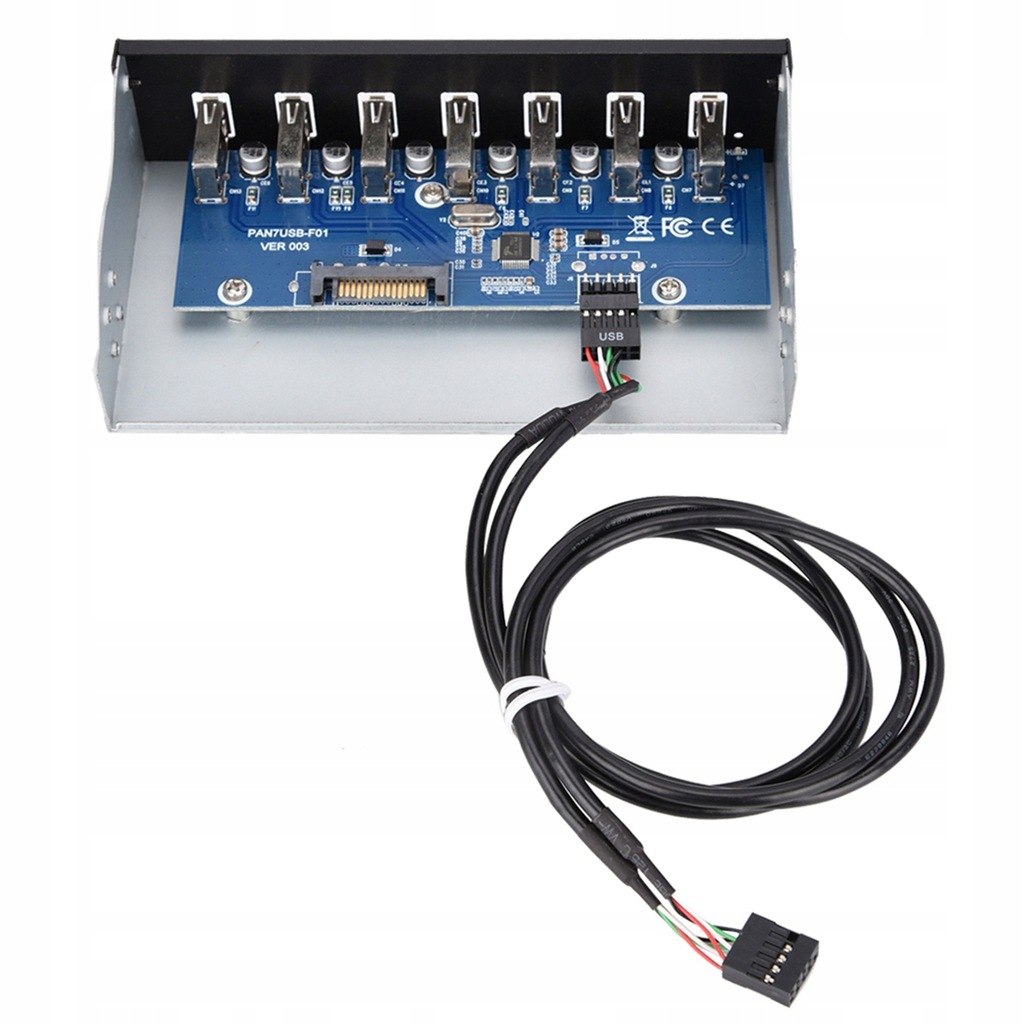 Front panel przedni USB 2.0 Hub 7 portów 5,25 cali