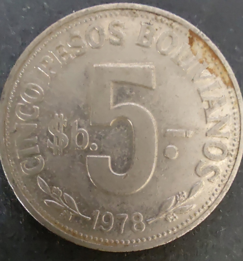 466 - Boliwia 5 peso, 1978