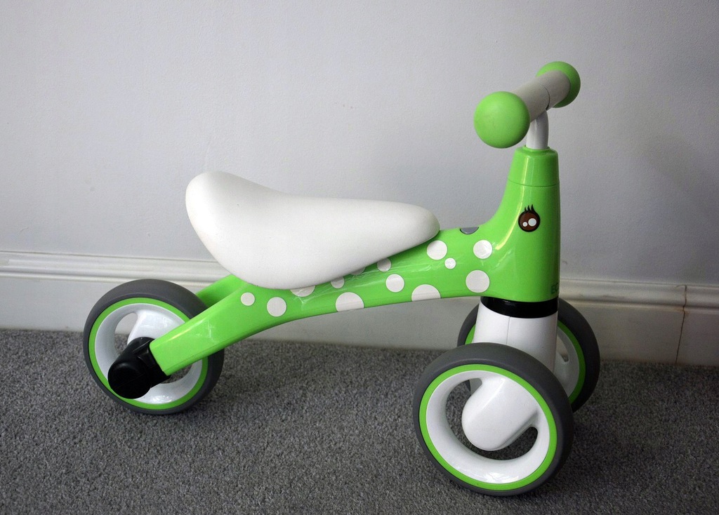 Ecotoys, rowerek biegowy, chodzik, jeździk zielony