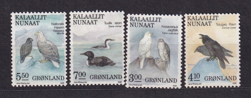 Grenlandia. 1988/Ptaki.. 4zn/czysty