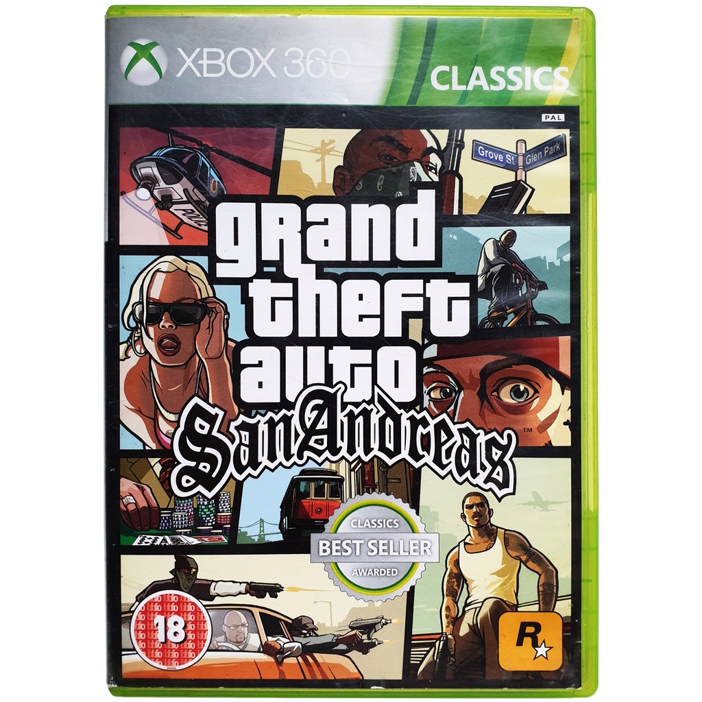 Grand Theft Auto San Andreas Xbox 360 Gta Od Ahs 8691320861 Oficjalne Archiwum Allegro