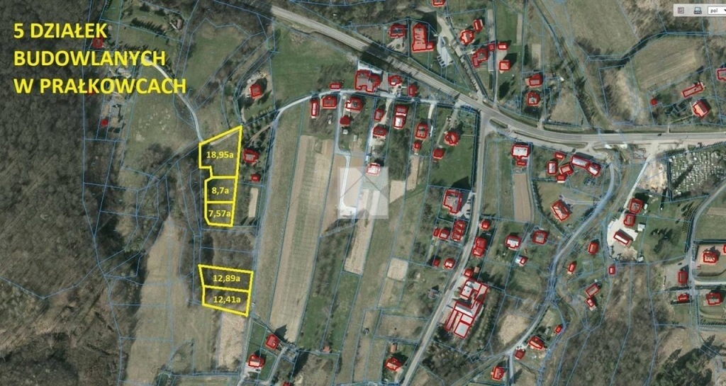 Działka, Prałkowce, Krasiczyn (gm.), 870 m²