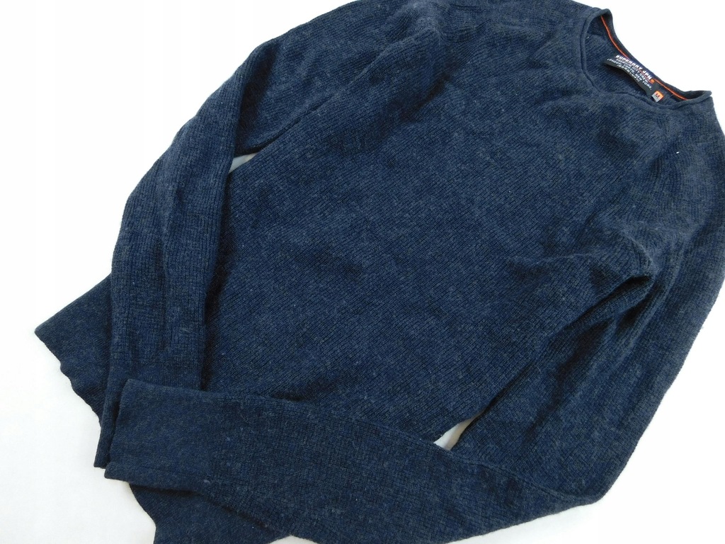 3012d24 SUPERDRY sweter SZARY klasyczny M