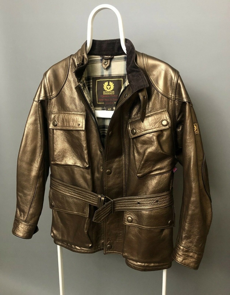 Unikat Kurtka Skórzana Belstaff rozmiar L Gold