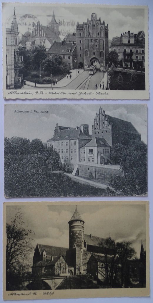 Allenstein O.-Pr. Olsztyn 3 pocztówki (4542)