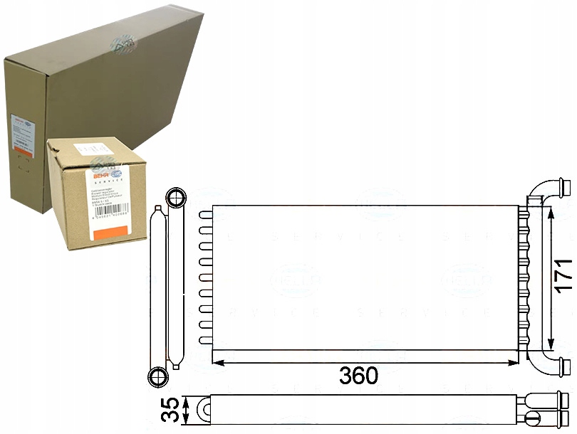 NAGRZEWNICA BEHR HELLA 38358901 A00 MS6399 H4681