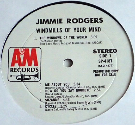 Jimmie Rodgers - Windmills (Lp U.S.A.1Press)