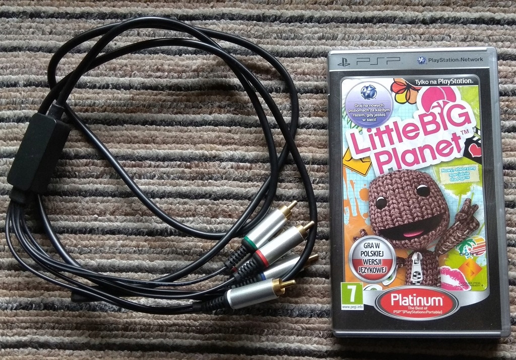 Kabel Component do PSP + Gra Little Big Planet PL