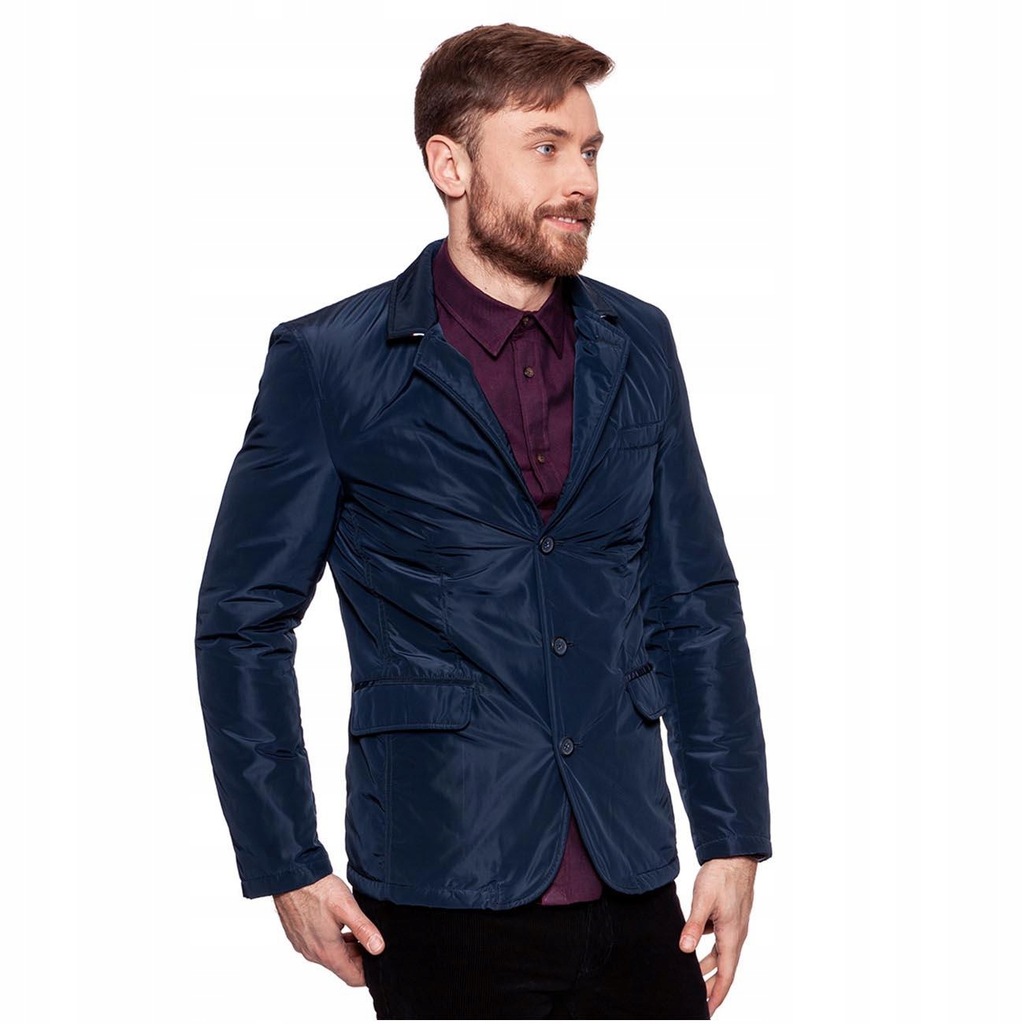 WRANGLER BLAZER MARYNARKA MĘSKA OCIEPLANA SLIM L