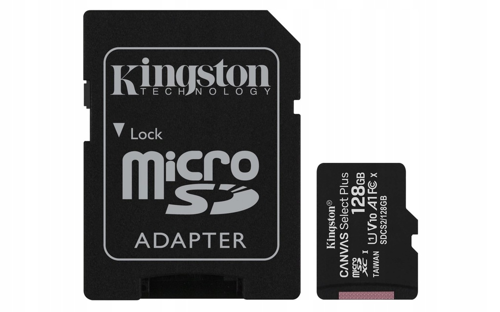 Karta pamięci z adapterem Kingston Canvas Select Plus SDCS2/128GB