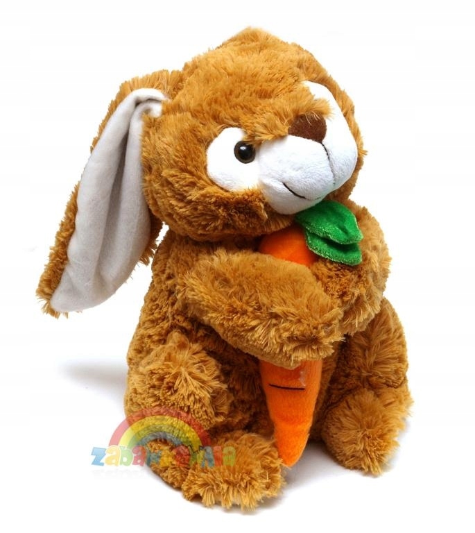 maskotka pluszowy królik z marchewką 26cm