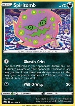 Karta Pokemon Spiritomb (CRE 103)