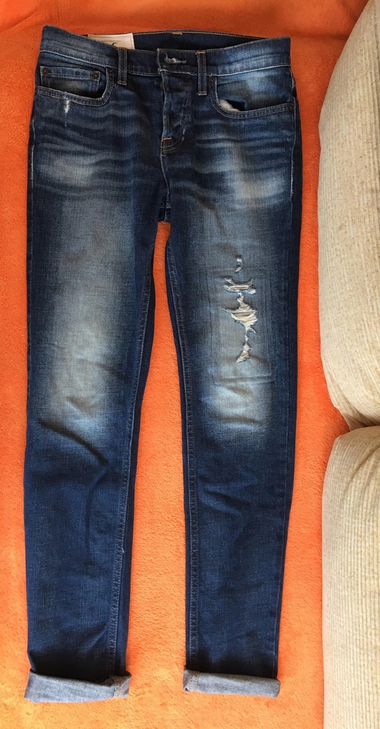 abercrombie hollister jeansy super skinny w30l32