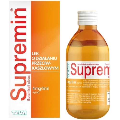 AP Supremin 4mg syrop kaszel gardło 200 ml TEVA