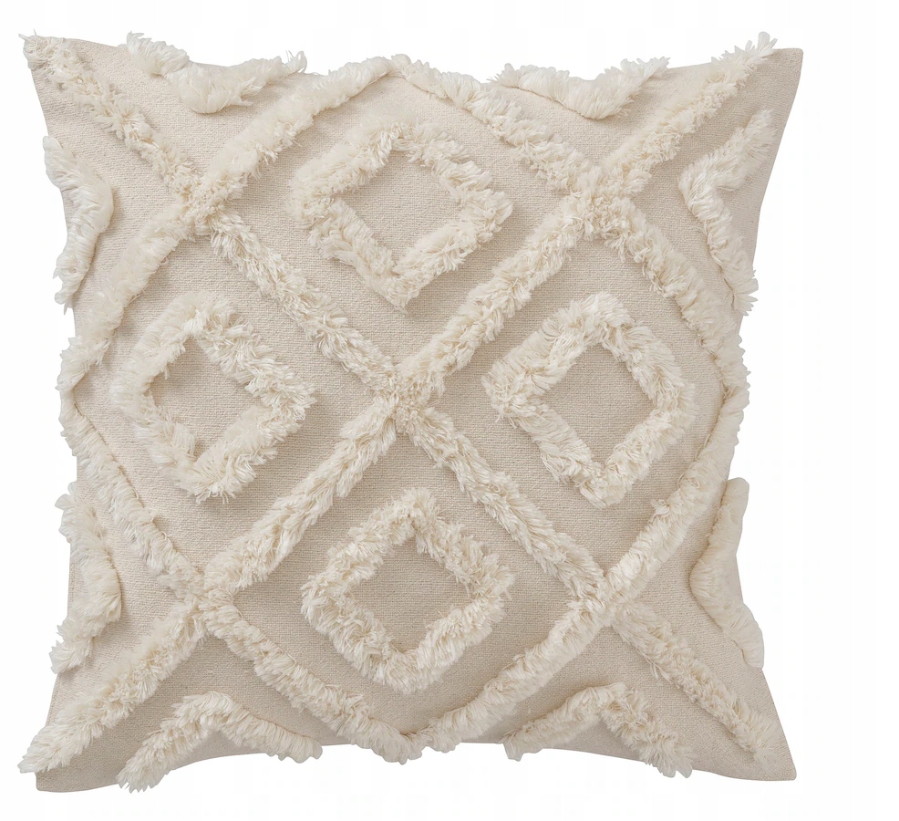 IKEA EKGULDMAL Poszewka geometryczny naturalny 50x50 cm